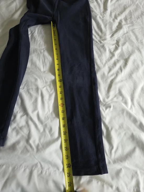J Crew Crewcuts Girls Navy Leggings Size 12 - Picture 4 of 6